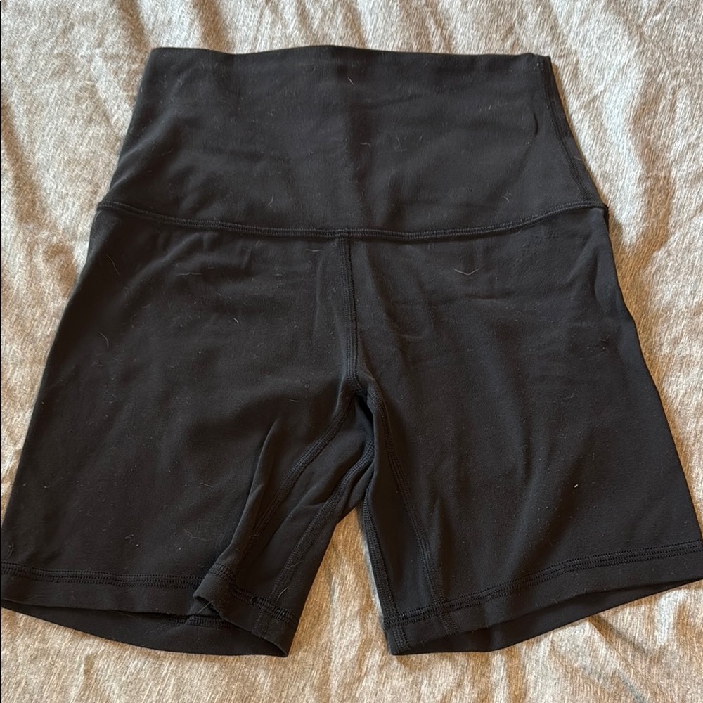 Black Women's High-Waisted Shorts